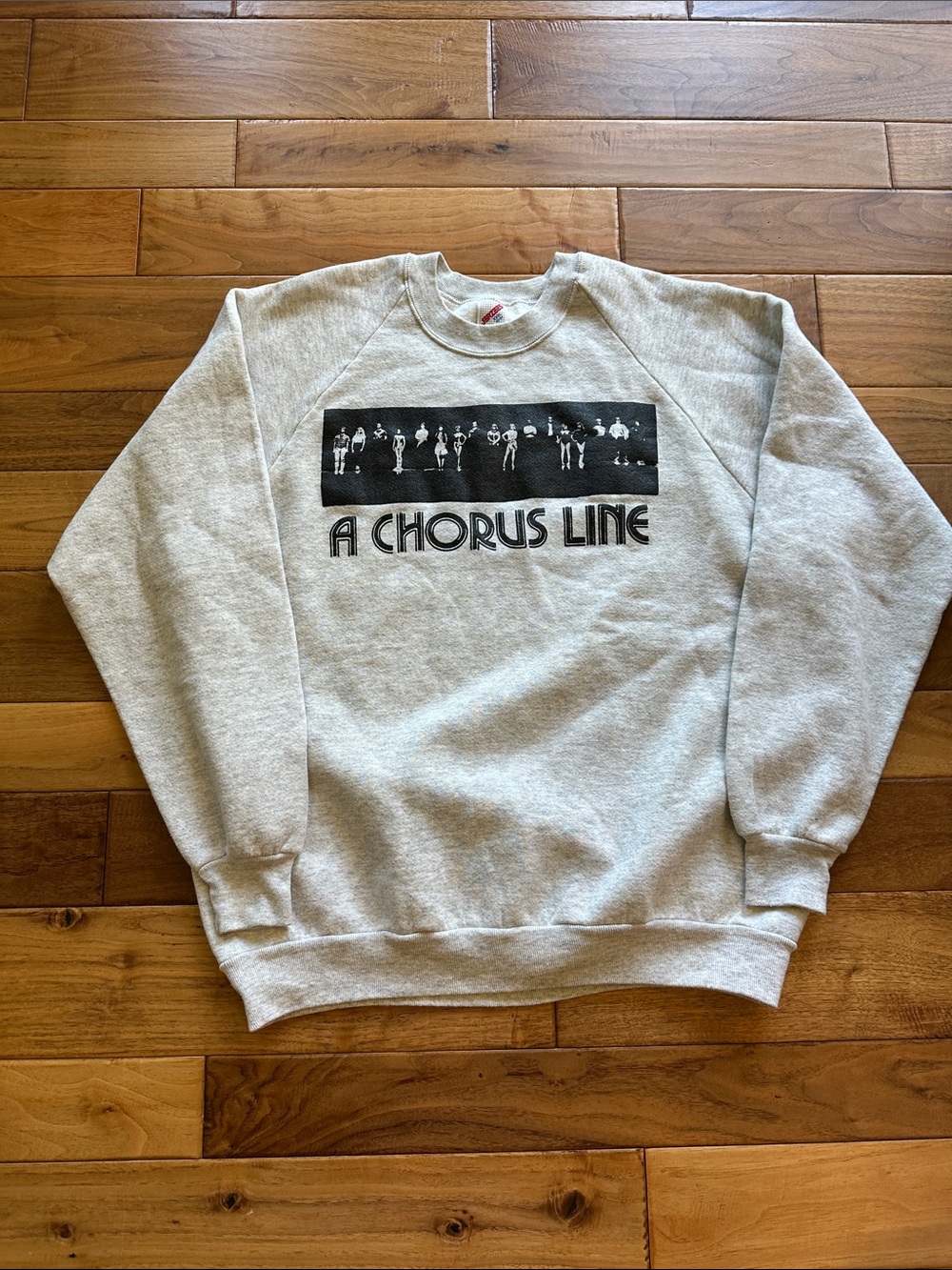 Vtg 80s Jerzees A Chorus Line Broadway musical graphic sweatshirt.